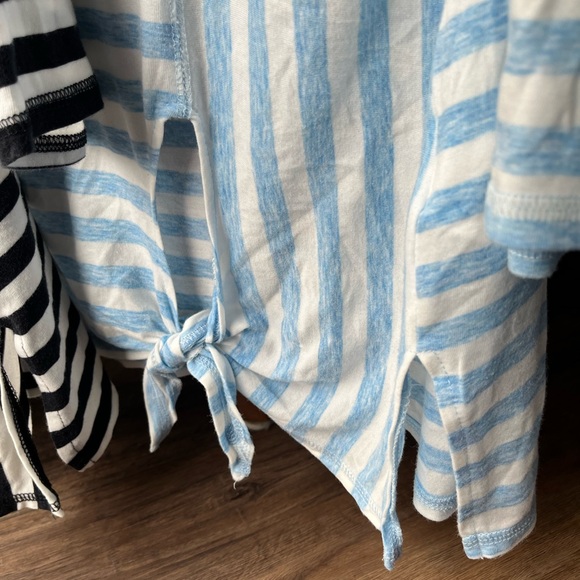 Jones New York Women's Striped Tops - Black/White & Light Blue/White, size Small - Picture 2 of 11